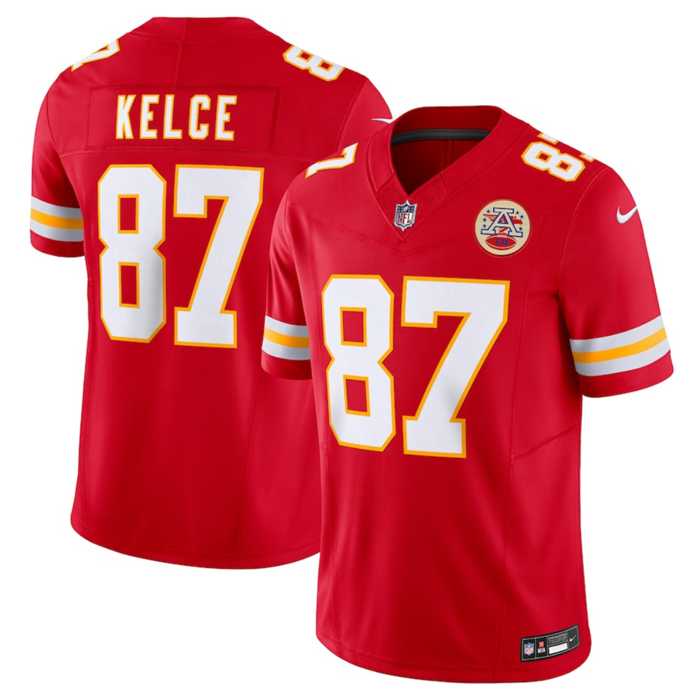 Men & Women & Youth Kansas City Chiefs #87 Travis Kelce Red 2023 F.U.S.E. Vapor Untouchable Limited Stitched Jersey